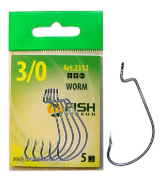 Крючок офсетный FISH SEASON Worm №3/0 черный 5шт/уп 2312-0033F Крючок офсетный FISH SEASON Worm №3/0 черный 5шт/уп 2312-0033F