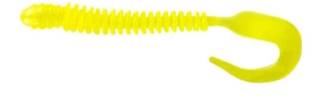 Твистер ALLVEGA Monster Worm 10см 3.3гр 6шт/уп #002 pearl lemon