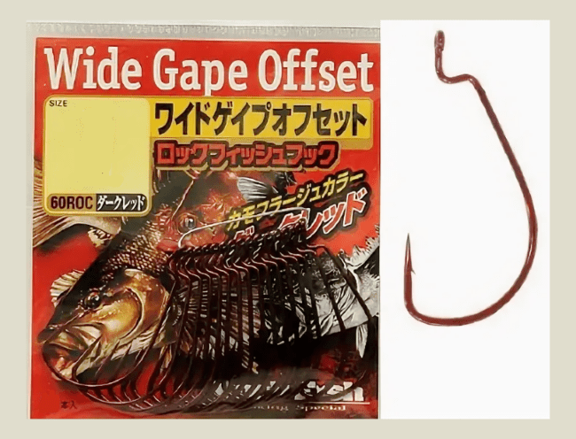 Крючок офсетный SASAME Rock Fish Wide Gape Off Set 6-ROC #2/0 (красный) 13шт/уп Крючок офсетный SASAME Rock Fish Wide Gape Off Set 6-ROC #2/0 (красный) 13шт/уп