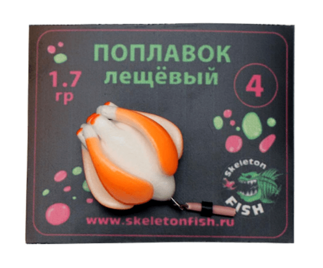 Поплавок зимний Skeleton Fish Лещёвый 1.7 гр ( 4 лепестка) Поплавок зимний Skeleton Fish Лещёвый 1.7 гр ( 4 лепестка)