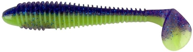 Виброхвост KEITECH Swing Impact FAT 4.3" PAL#06 Violet Lime Belly 11см 11гр 5шт/уп
