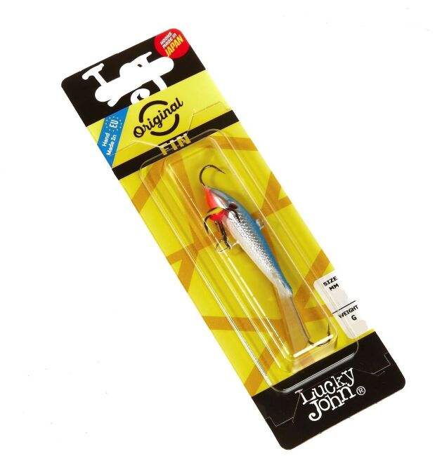 Балансир Lucky John FIN 5 с тройником 70мм 20гр/15H блистер 71513-15H