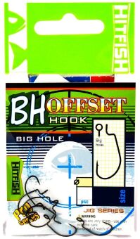 Офсетный крючок HITFISH  BH Offset № 8 (7шт/уп) Офсетный крючок HITFISH  BH Offset № 8 (7шт/уп)