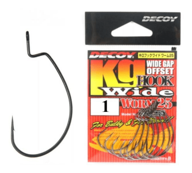Крючок офсетный DECOY Worm25 Kg Hook Wide #1 черный кован 8шт/уп (823422) Крючок офсетный DECOY Worm25 Kg Hook Wide #1 черный кован 8шт/уп (823422)