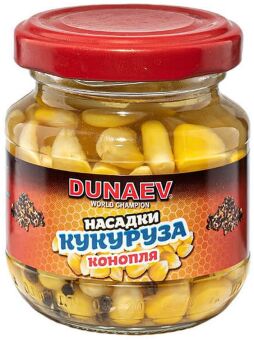 Насадка стеклобанка DUNAEV Кукуруза Конопля 100мл Насадка стеклобанка DUNAEV Кукуруза Конопля 100мл