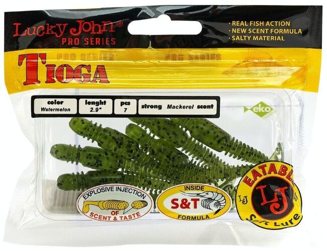 Виброхвост LUCKY JOHN Pro Series Tioga 2.9" 74мм #PA01 7шт/уп 140103-PA01 Виброхвост LUCKY JOHN Pro Series Tioga 2.9" 74мм #PA01 7шт/уп 140103-PA01