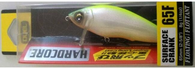 Воблер DUEL Hardcore Surface Crank 65F 65мм 8.0гр 0.0-0.3м F969-PCL