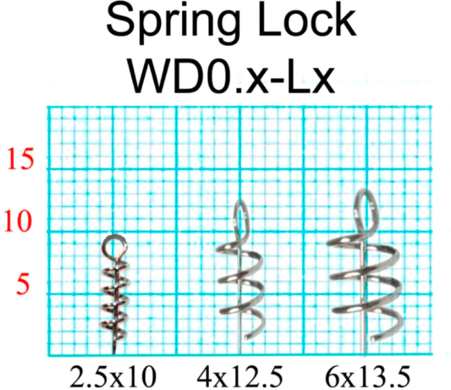 Спираль для силикон приманок FISH SEASON Spring Lock малая:2.5мм 10шт/уп WD 0.4-L10 Спираль для силикон приманок FISH SEASON Spring Lock малая:2.5мм 10шт/уп WD 0.4-L10