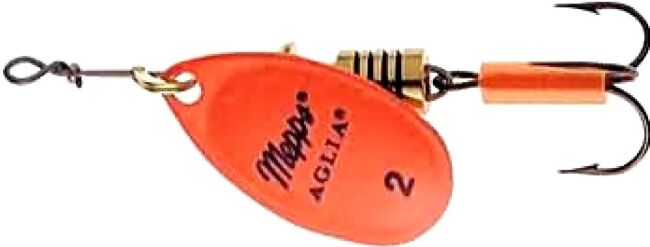 Блесна вращающаяся MEPPS Aglia Fluo Orange №2 4,5гр Блесна вращающаяся MEPPS Aglia Fluo Orange №2 4,5гр
