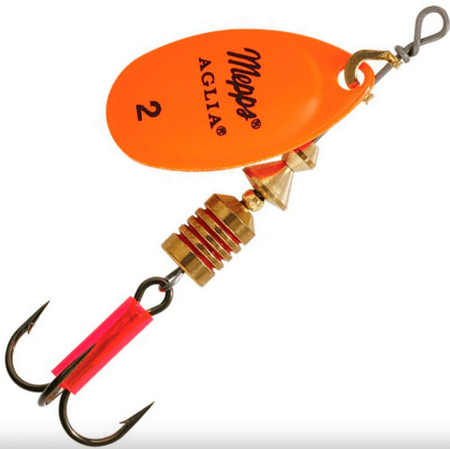 Блесна вращающаяся MEPPS Aglia Fluo Orange №2 4,5гр Блесна вращающаяся MEPPS Aglia Fluo Orange №2 4,5гр