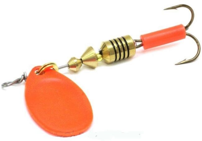 Блесна вращающаяся MEPPS Aglia Fluo Orange №2 4,5гр Блесна вращающаяся MEPPS Aglia Fluo Orange №2 4,5гр