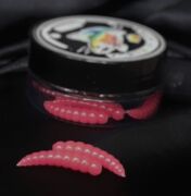 Силиконовая приманка FORTUNE FISH Личинка1 #7 (малиновый) 8шт/уп