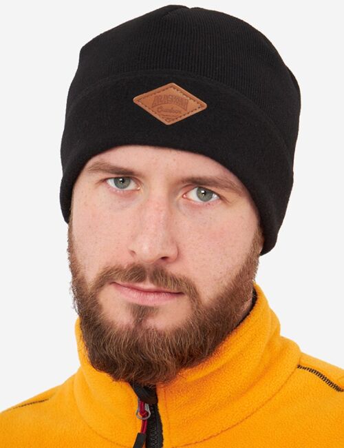 Шапка Alaskan Outdoor флис черный (AH10142) Шапка Alaskan Outdoor флис черный (AH10142)