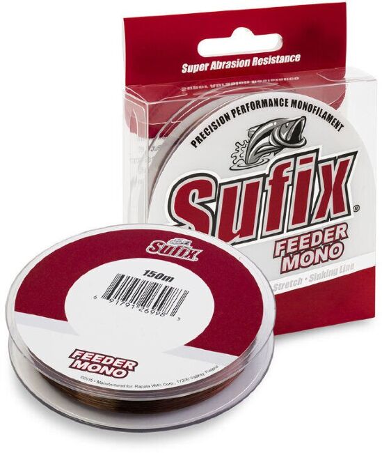 Леска монофил SUFIX Feeder mono красная 150м 0.18мм 2.8кг