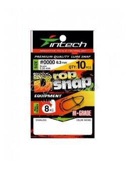 Застежка INTECH Drop Snap #0000 8кг 10шт/уп Застежка INTECH Drop Snap #0000 8кг 10шт/уп