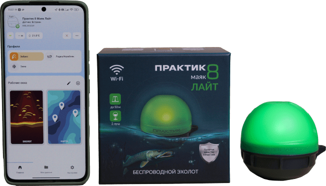 Беспроводной эхолот ПРАКТИК 8 Маяк Лайт