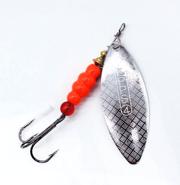 Блесна вращающаяся KUMIYANG реплика MEPPS Aglia Long AG (серебро) №4