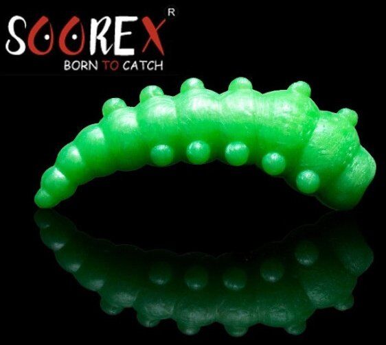 Силиконовая приманка SOOREX PRO Major 42мм 1.9гр Сыр #402 Лайм/Lime 6шт/уп