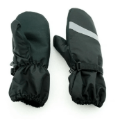 Рукавицы НПО КЕДР Мех/1 п/э таслан цв:черный/серый р: L