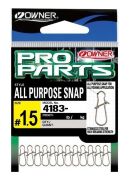 Застежка OWNER 4183-00 PRO Parts All Purpose Snap №1.5 12.6кг стальной 12шт/уп
