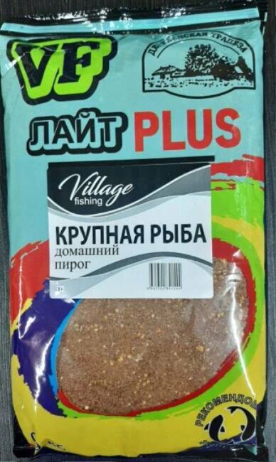 Прикормка VILLAGE FISHING Лайт PLUS Крупная рыба домашний пирог 0,9кг Прикормка VILLAGE FISHING Лайт PLUS Крупная рыба домашний пирог 0,9кг