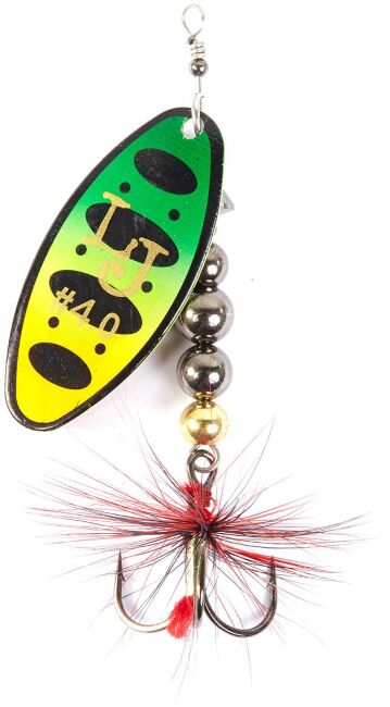 Блесна вращающаяся LUCKY JOHN Shelt Blade Tungsten body №4 20.0гр #008 LJSBT04-008