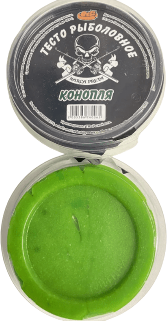 Насадка рыболовная РЫЖИЙ КОТ Тесто Конопля 30мл