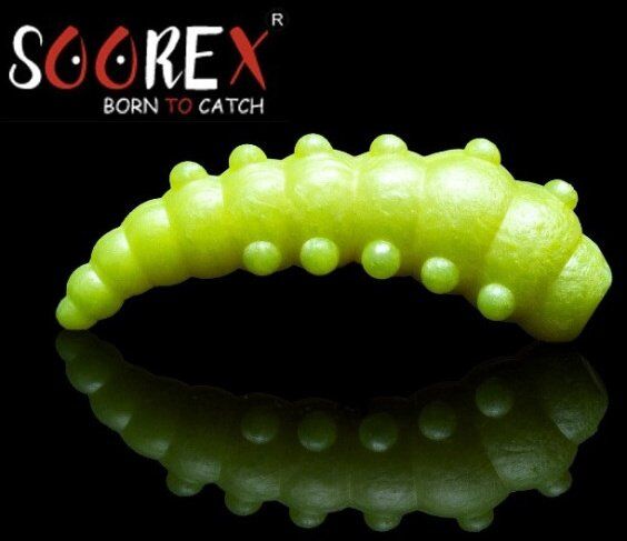 Силиконовая приманка SOOREX PRO Major 42мм 1.9гр Сыр #403 Зелёное яблоко/ Green Apple 6шт/уп