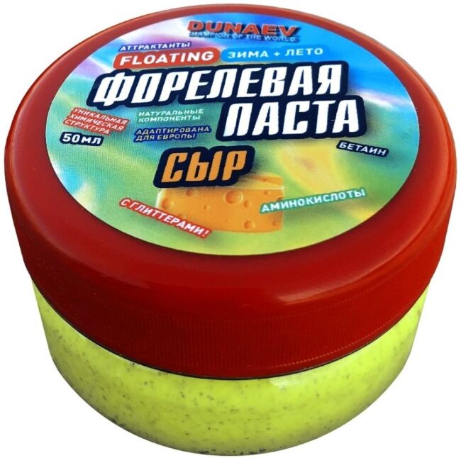 Паста Dunaev 50мл Форель Сыр Лайм
