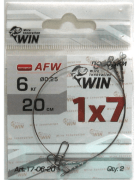 Поводок WIN 1х7 (AFW) 6кг 20см 2шт/уп T7-06-20 Поводок WIN 1х7 (AFW) 6кг 20см 2шт/уп T7-06-20