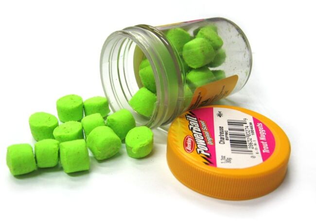 Паста форелевая Berkley Powerbait Original Scent Trout Nuggets (50г) Chartreuse 1004839