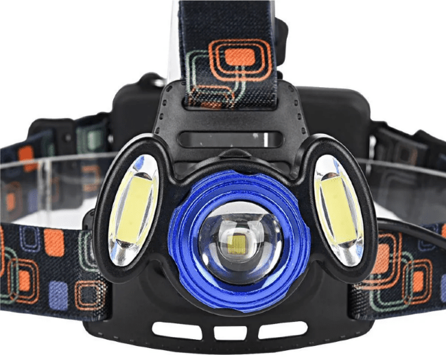 Фонарь налобный YYC-860A-T6+COB, 2.аккум.,USB-кабель для зарядки Фонарь налобный YYC-860A-T6+COB, 2.аккум.,USB-кабель для зарядки