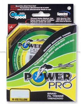 Плетёный шнур POWER PRO Hi-Vis Yellow 92м 0.23мм 15кг желтый Плетёный шнур POWER PRO Hi-Vis Yellow 92м 0.23мм 15кг желтый