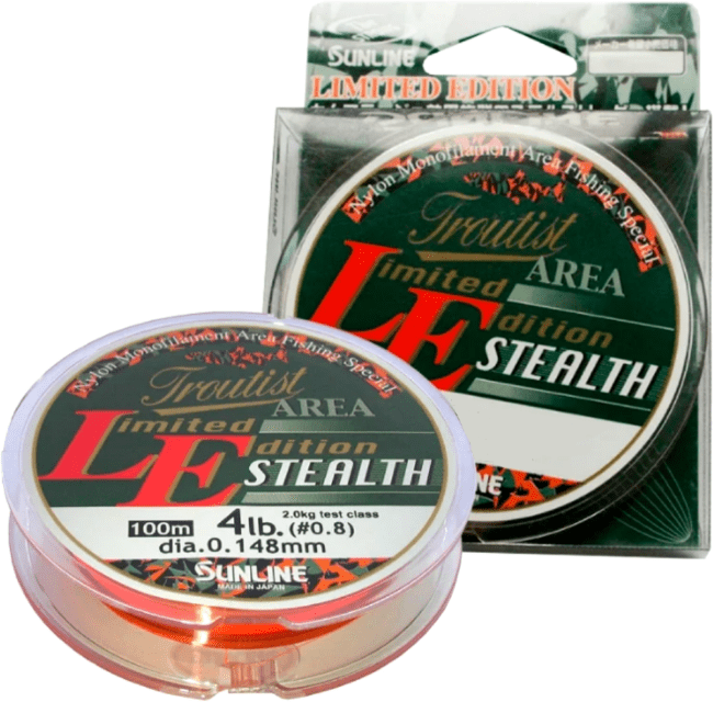 Леска монофил SUNLINE Troutist Area Le Stealth 100м #0.8/0.148мм 4lb