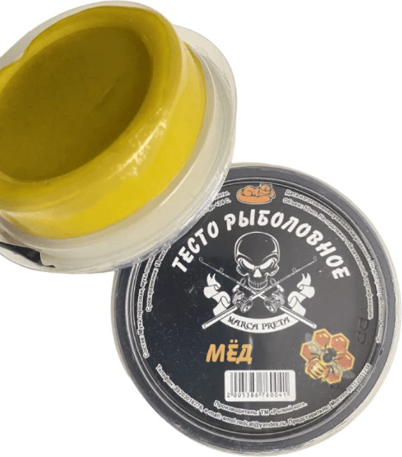 Насадка рыболовная РЫЖИЙ КОТ Тесто Мёд 30мл
