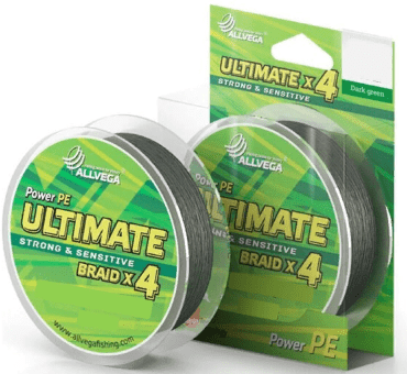 Плетёный шнур ALLVEGA Ultimate 135м 0.18мм 11.3кг темно-зеленый Плетёный шнур ALLVEGA Ultimate 135м 0.18мм 11.3кг темно-зеленый