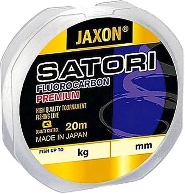 Флюорокарбон JAXON Satori Fluorocarbon Premium 20м 0.60мм 38кг Флюорокарбон JAXON Satori Fluorocarbon Premium 20м 0.60мм 38кг