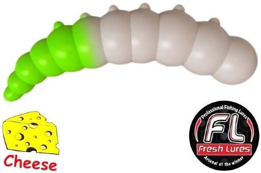 Силиконовая приманка FRESH LURES Big Junior 1.7”/43мм Сыр #201 7шт/уп Силиконовая приманка FRESH LURES Big Junior 1.7”/43мм Сыр #201 7шт/уп