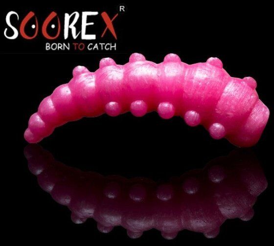 Силиконовая приманка SOOREX PRO Major 42мм 1.9гр Сыр #404 Барби/Barbie 6шт/уп