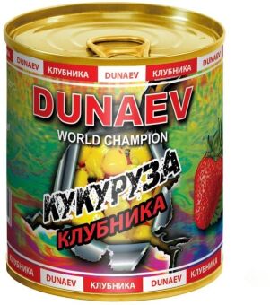 Добавка для прикормки металлобанка DUNAEV Кукуруза Клубника 320мл Добавка для прикормки металлобанка DUNAEV Кукуруза Клубника 320мл