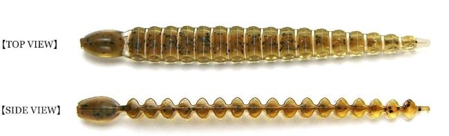 Силиконовая приманка KEITECH Custom Leech 3" #426C Sexy Shad 7.5см 1.3гр 10шт/уп