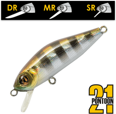 Воблер PONTOON21 CrackJack 38F-DR 38мм 2.5гр  0,8-1,2м 007 Crash HG Gill