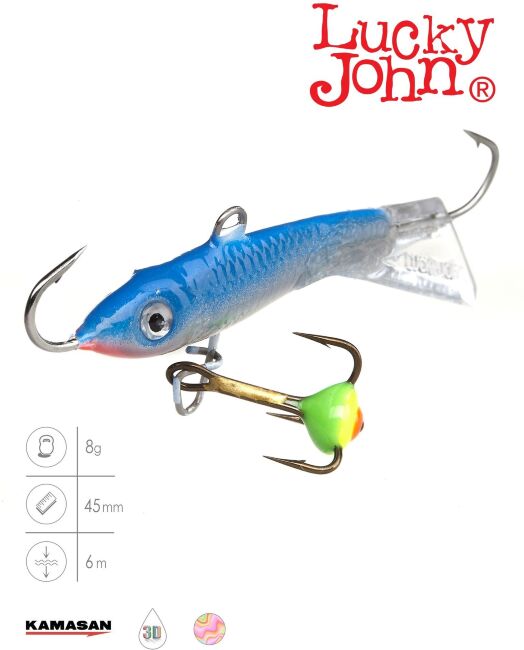 Балансир Lucky John CLASSIC 4.5 с тр. 50мм/15H блистер Балансир Lucky John CLASSIC 4.5 с тр. 50мм/15H блистер