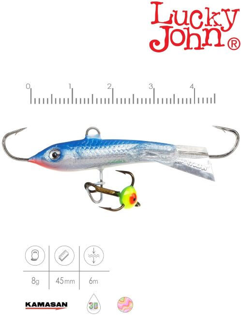 Балансир Lucky John CLASSIC 4.5 с тр. 50мм/15H блистер Балансир Lucky John CLASSIC 4.5 с тр. 50мм/15H блистер