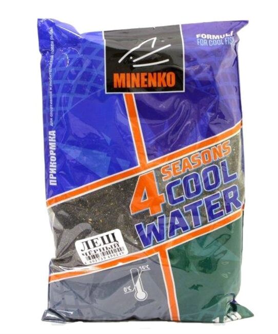 Прикормка зимняя MINENKO 4 Season Cool Water 1кг Лещ Черный Прикормка зимняя MINENKO 4 Season Cool Water 1кг Лещ Черный