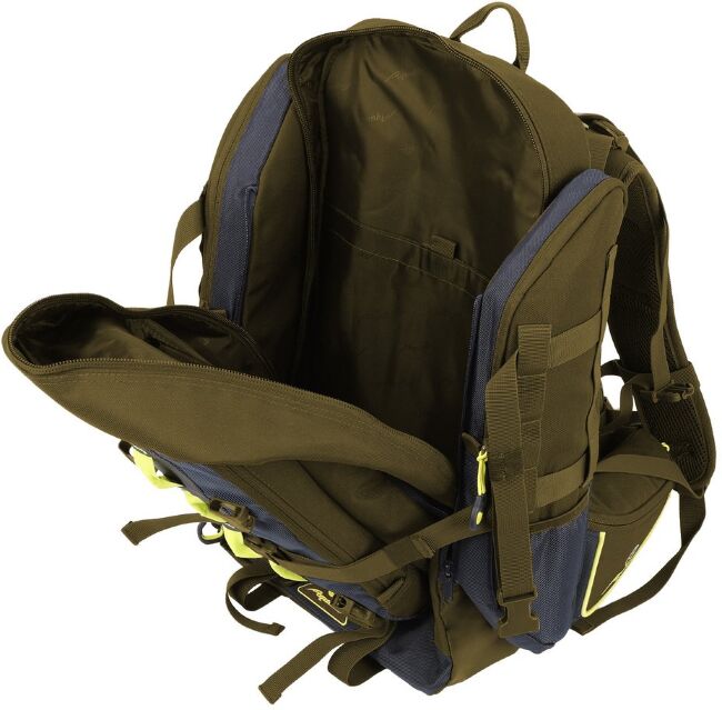 Рюкзак AQUATIC Р-30ХС для рыбалки и охоты хаки/синий 30л