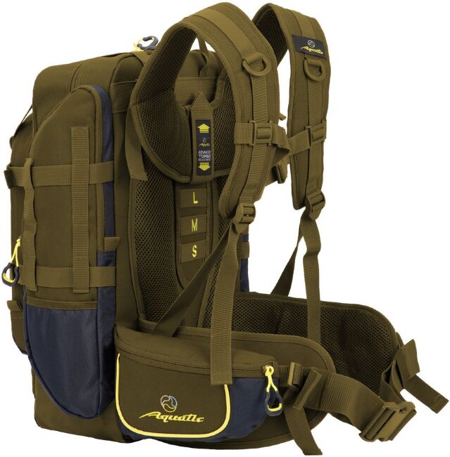 Рюкзак AQUATIC Р-30ХС для рыбалки и охоты хаки/синий 30л