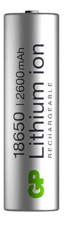 Аккумулятор 18650 GP 3,7v  2600мAч 1865026FPE, 1 шт.