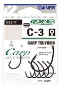 Крючок OWNER 53263-04 C-3 Carp Tsuyoshi колечко черн.хром кованый 6шт/уп