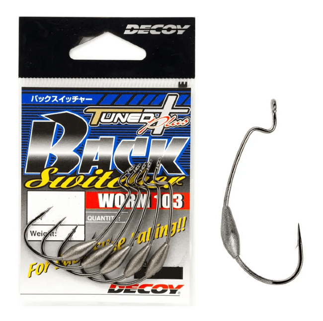 Крючок офсетный DECOY Worm103 Back Switcher #5/0 подгруженный 2.0гр 4шт/уп